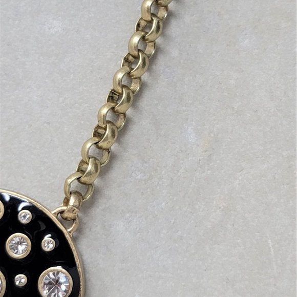 Enameled Rhinestone Necklace by Kiam Family Gold - Picture 7 of 10